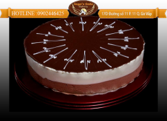 Mousse dark&white chocolate 18cm